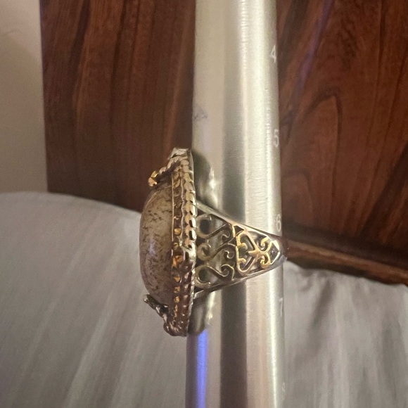 Shop LC Beautiful Jasper Stainless Steel Women’s Size 6.5 Ring, new with tag - Picture 4 of 10